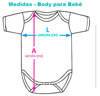 Body de bebe - Medidas