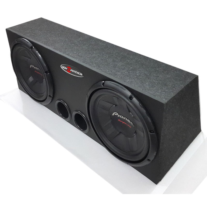 Caixa de Som 02 Subwoofer Pioneer 400w + Modulo Stetsom 1k Eq
