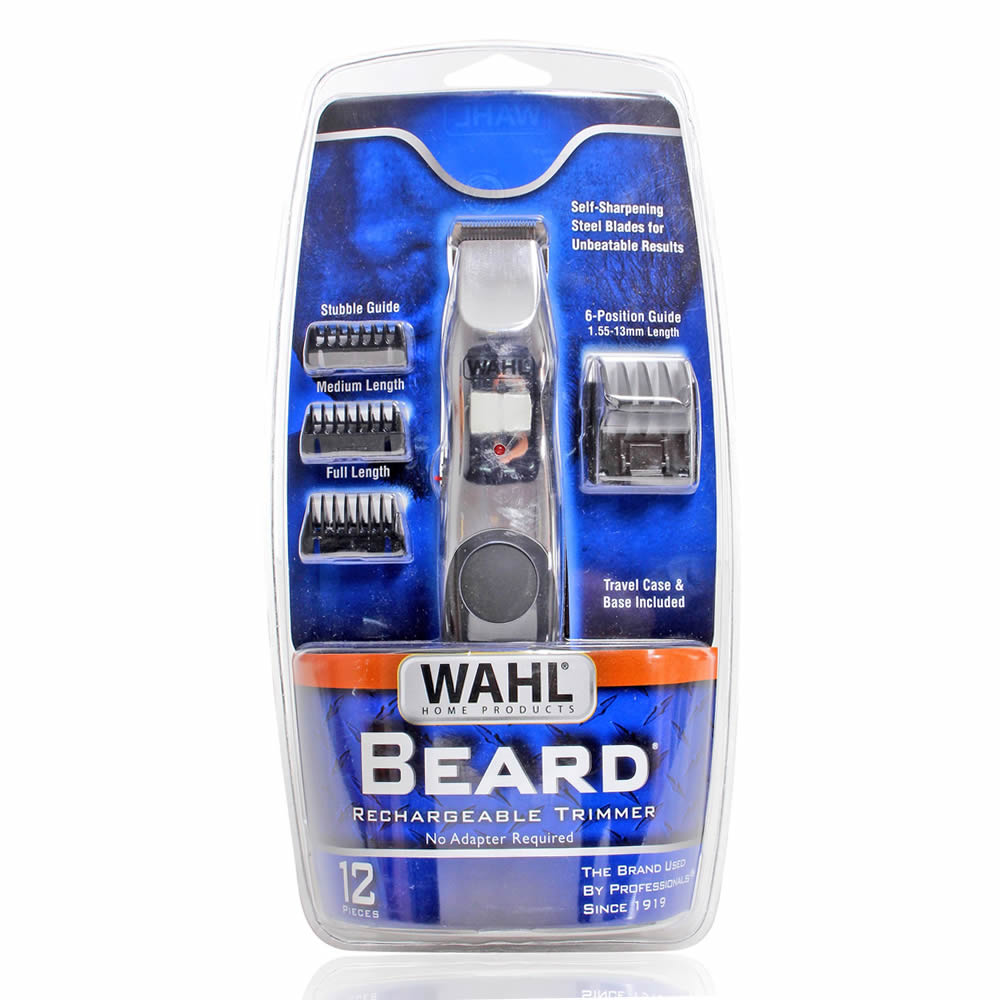 Aparador de Barba Wahl Beard Rechargeable Trimmer Bivolt Adesivo Carenagem Kart Mini ~ Aparador de Barba Wahl Beard Rechargeable Trimmer Bivolt