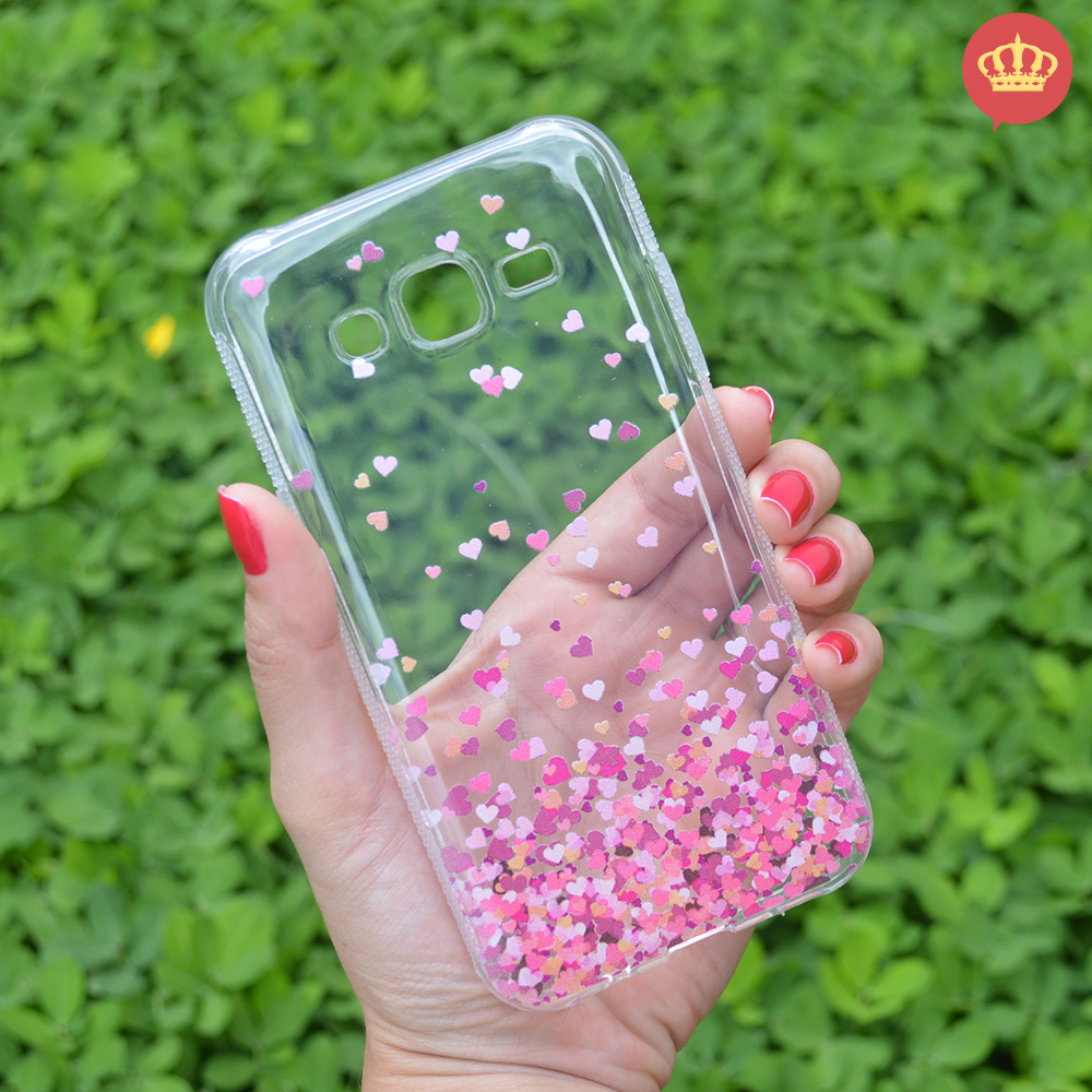 Capa Transparente Mini Heart para Samsung Galaxy J5 - Loja de Capas e