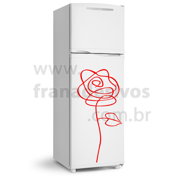 Adesivo de Geladeira Rosa Flor Fran adesivos Loja De Artesanato Ucraniano Em Curitiba ~ Adesivo de Geladeira Rosa Flor Fran adesivos