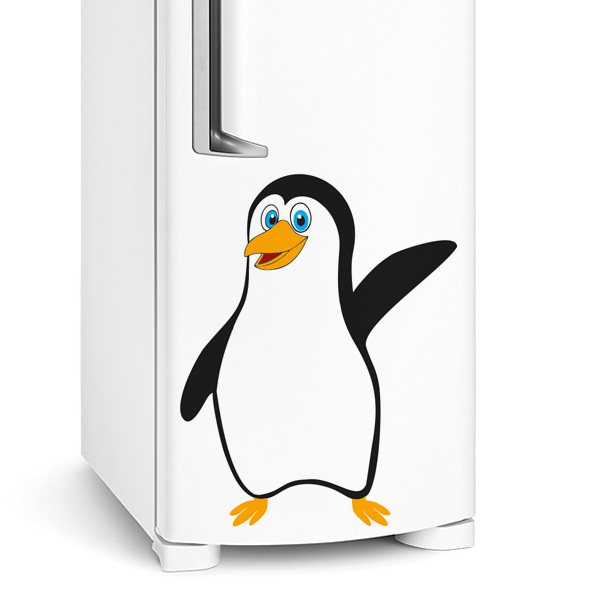 Adesivo de geladeira Pinguim charmoso Aparadores Zapatos ~ Adesivo de geladeira Pinguim charmoso