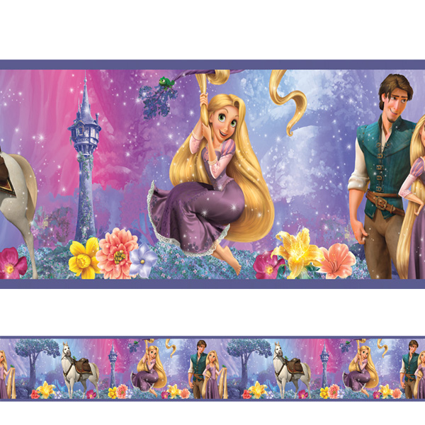 Adesivo de Parede Infantil faixa Rapunzel Fran Adesivos Fran Adesivos ~ Adesivo de Parede Infantil faixa Rapunzel Fran Adesivos