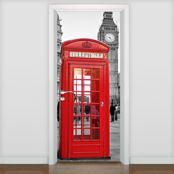 Adesivo para Porta Cabine Telef u00f4nica Vermelha Artesanato Para Vender Passo A Passo ~ Adesivo para Porta Cabine Telef u00f4nica Vermelha