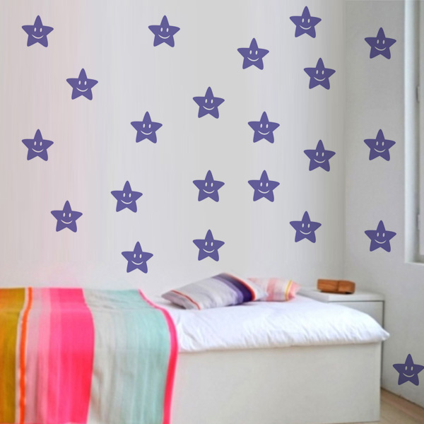Adesivo de parede Infantil Estrelas Fran Adesivos Armario De Cozinha Casas Bahia Pequeno ~ Adesivo de parede Infantil Estrelas Fran Adesivos