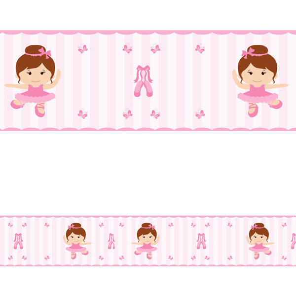 Adesivo de Parede Faixa Bailarina 2 Adesivo Para Salao De Jogos ~ Adesivo de Parede Faixa Bailarina 2