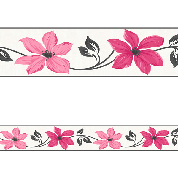 Adesivo de Parede Faixa Floral 1 Armario Oficina Conforama ~ Adesivo de Parede Faixa Floral 1