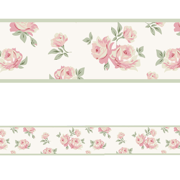Adesivo de Parede Faixa Floral 6 Armario Oficina Conforama ~ Adesivo de Parede Faixa Floral 6