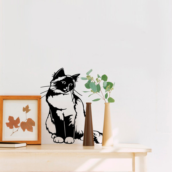Adesivo de Parede Gato Gatinho Fran Adesivos Artesanato Simples Com Eva ~ Adesivo de Parede Gato Gatinho Fran Adesivos