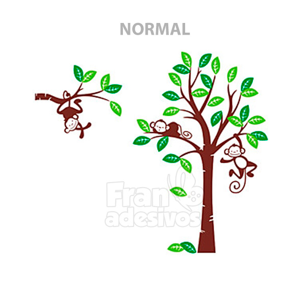 Adesivo de Parede Infantil Macaquinhos na Arvore Fran Adesivos Fran Adesivos Adesivo Janela Privacidade ~ Adesivo de Parede Infantil Macaquinhos na Arvore Fran Adesivos Fran Adesivos