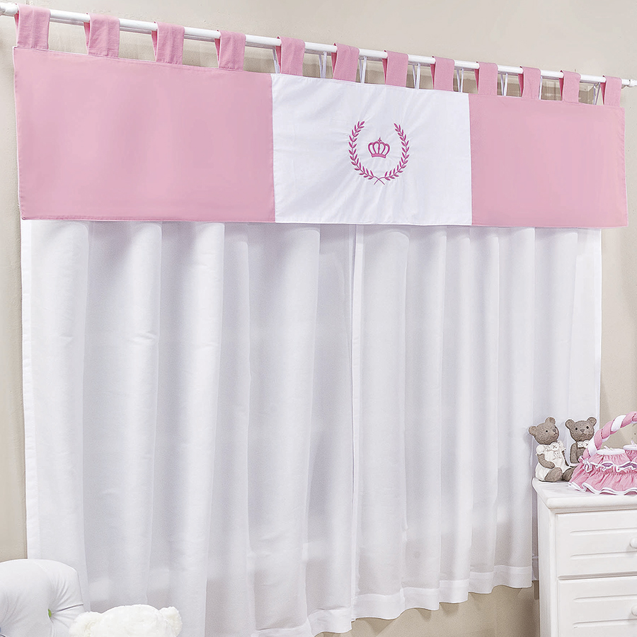 Cortina Para Quarto de Beb? Princesa Lori Rosa 3 Pe?as 2,00M Cortina Grande Para Quarto De Bebe ~ Cortina Para Quarto de Beb? Princesa Lori Rosa 3 Pe?as 2,00M