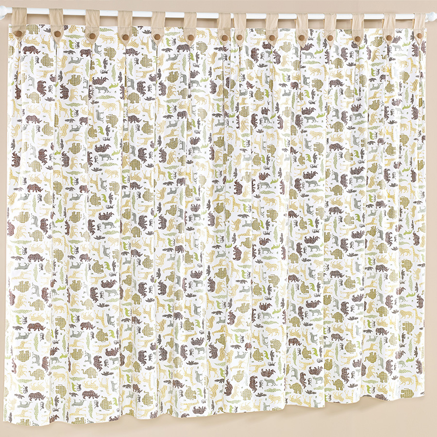 Cortina Para Quarto de Beb? Safari Bege 2,00M Enxoval Para Quarto De Bebe Safari ~ Cortina Para Quarto de Beb? Safari Bege 2,00M