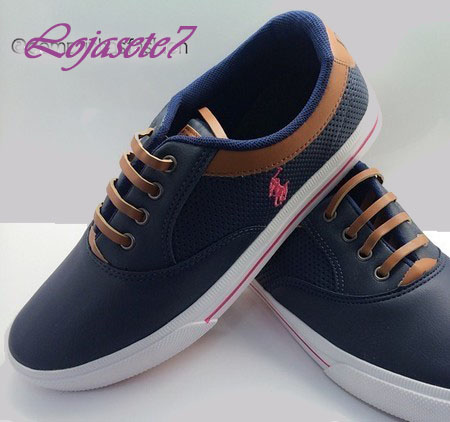 tenis polo azul marinho