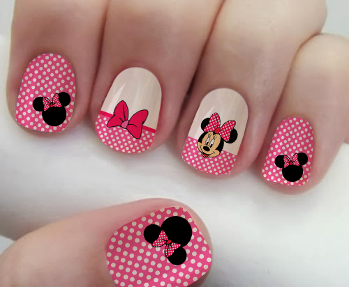 Películas ou Adesivos de Unhas Modelo Coleç u00e3o Infantil Minnie Rosa Adesivos para Unhas Artesanato Suely Mooca ~ Películas ou Adesivos de Unhas Modelo Coleç u00e3o Infantil Minnie Rosa Adesivos para Unhas