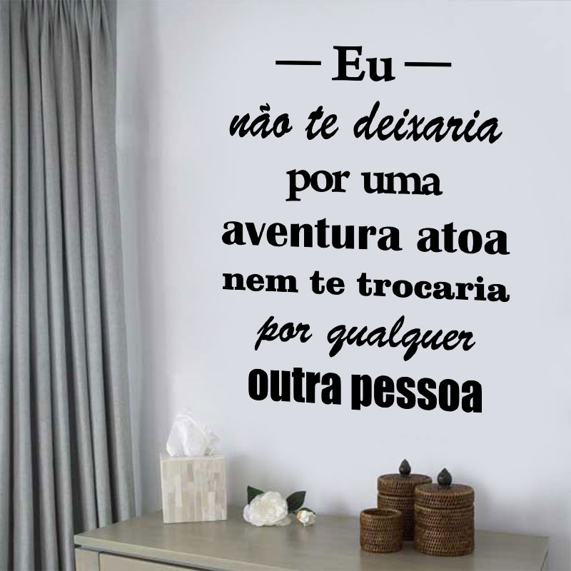 Adesivo de parede frase eu nao te deixaria Fran Adesivos Fran Adesivos Adesivo Anticoncepcional Valor ~ Adesivo de parede frase eu nao te deixaria Fran Adesivos Fran Adesivos
