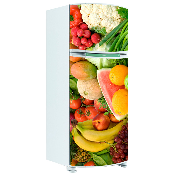 Adesivo de Geladeira Inteira Frutas e Legumes Adesivo De Natal Para Vidro ~ Adesivo de Geladeira Inteira Frutas e Legumes