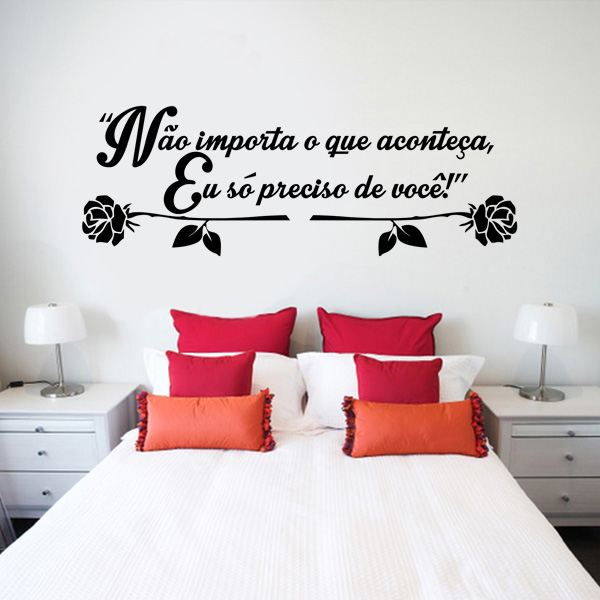 Adesivo de Parede de Cabeceira Frase Rom u00e2ntica Mod 34 Fran Adesivos Adesivo Festa De Boteco ~ Adesivo de Parede de Cabeceira Frase Rom u00e2ntica Mod 34 Fran Adesivos