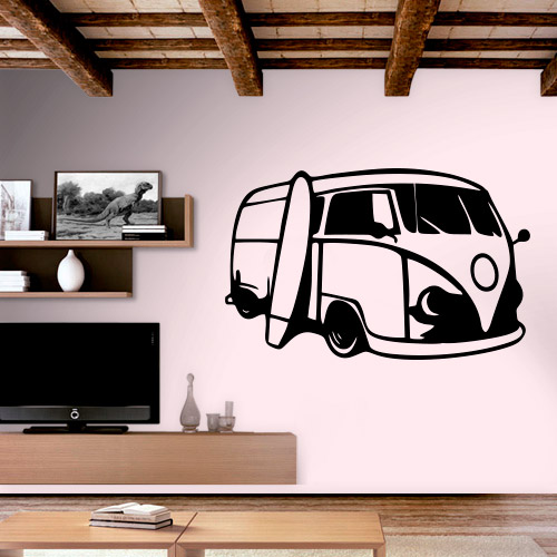 Adesivo de Parede Perua Kombi modelo 5 Fran Adesivos Aparador Alto Ikea ~ Adesivo de Parede Perua Kombi modelo 5 Fran Adesivos