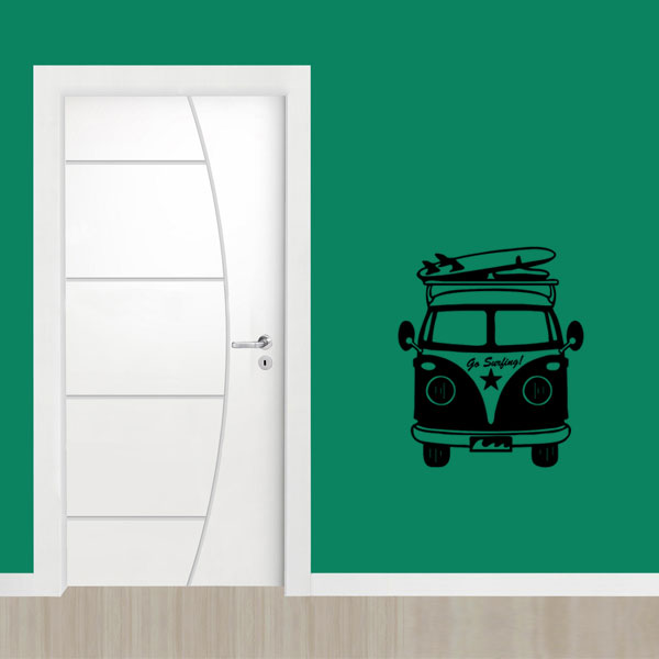 Adesivo de Parede Kombi Surf 3 Fran Adesivos Fran Adesivos Aparador Alto Ikea ~ Adesivo de Parede Kombi Surf 3 Fran Adesivos Fran Adesivos