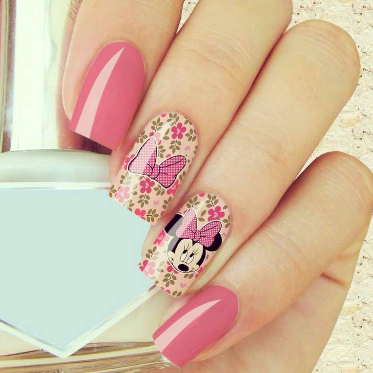 Películas ou Adesivos de Unhas Modelo Minnie Flores Laço Adesivos para Unhas, Películas para Adesivo De Unha Da Minnie Infantil ~ Películas ou Adesivos de Unhas Modelo Minnie Flores Laço Adesivos para Unhas, Películas para